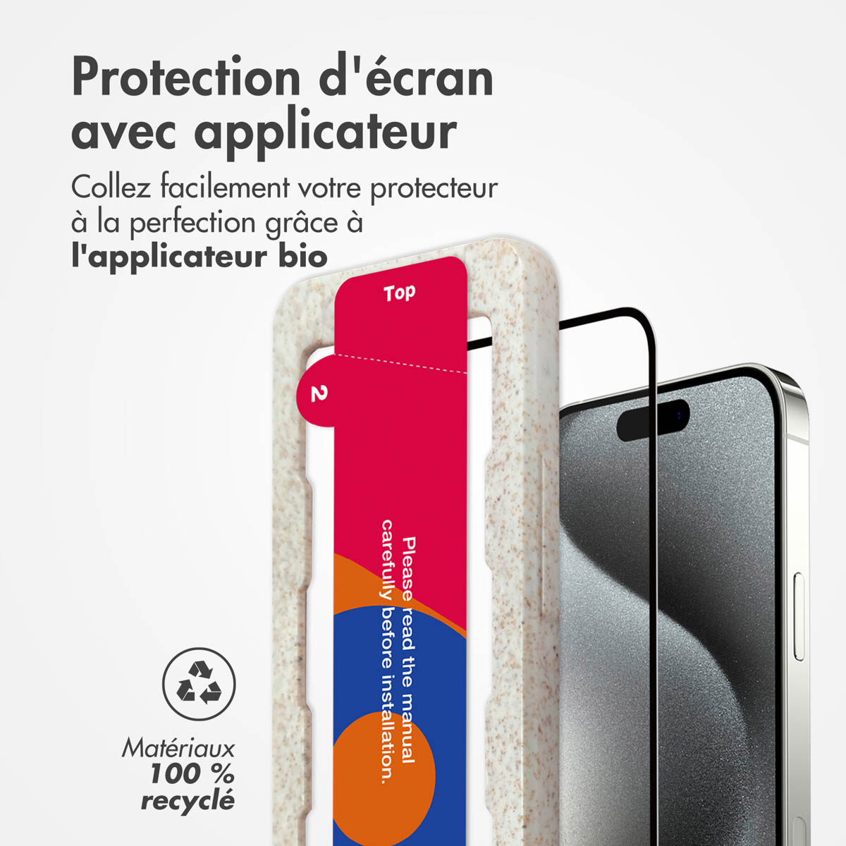 Accezz Gehard Glas Full Cover Screenprotector met applicator Apple iPhone 15 - Transparant