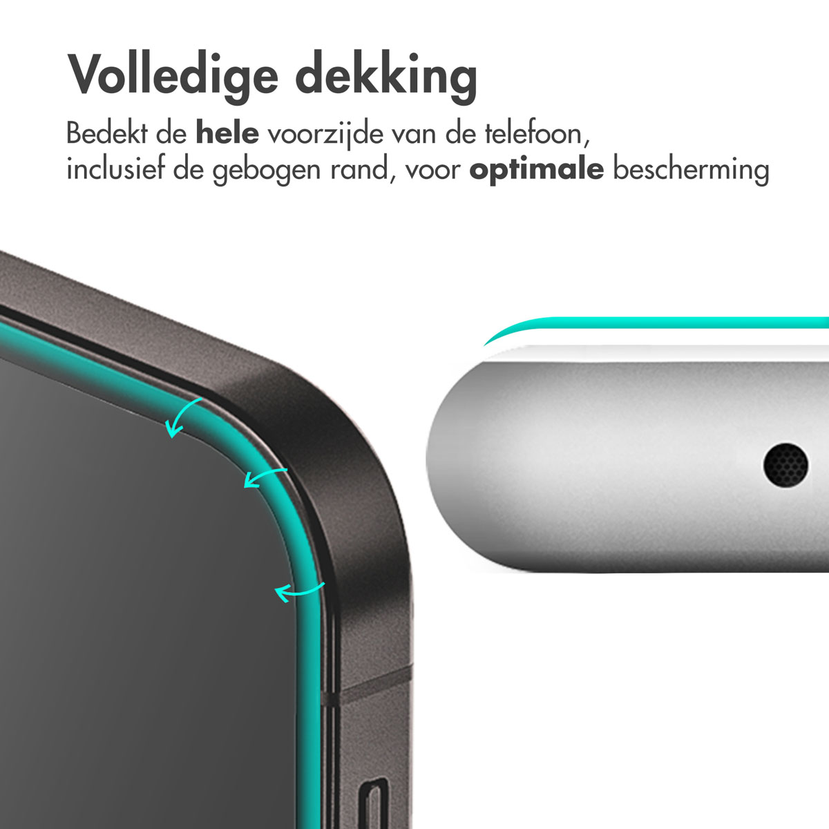 Accezz Gehard Glas Full Cover Screenprotector met applicator Apple iPhone 15 Plus - Transparant
