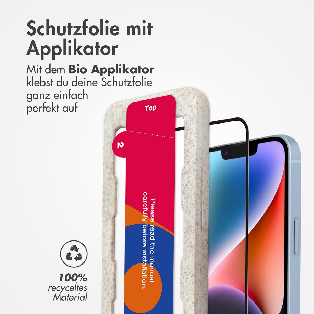 Accezz Gehard Glas Full Cover Screenprotector met applicator Apple iPhone 13 / 13 Pro / 14 / 16e