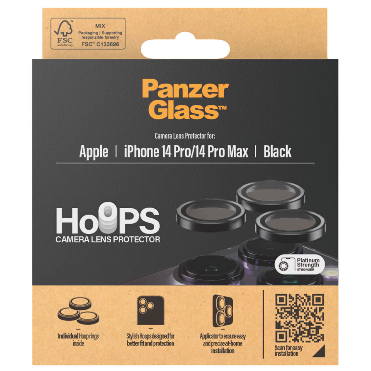 PanzerGlass Camera Protector Hoop Optic Rings Apple iPhone 14 Pro / 14 Pro Max