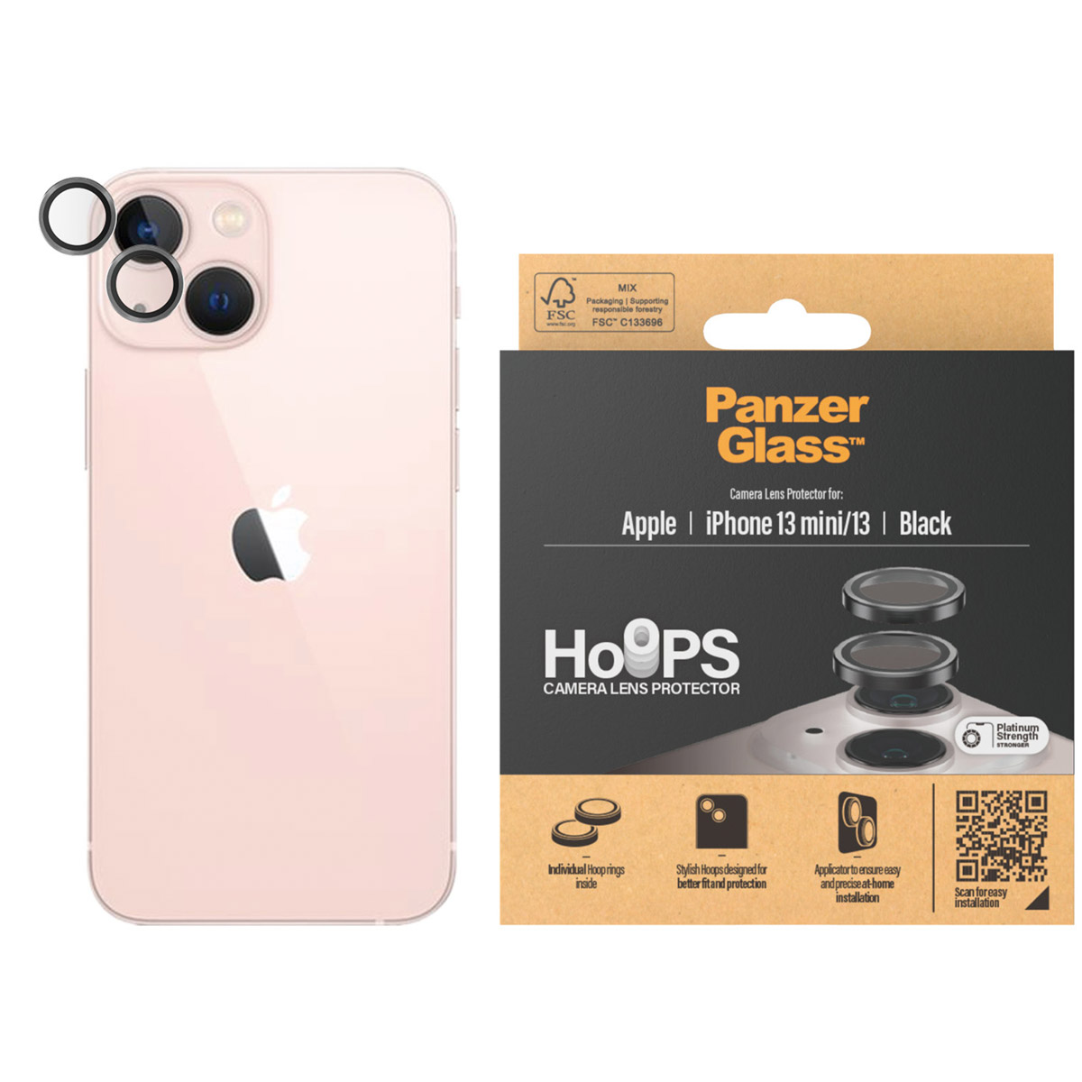 PanzerGlass Camera Protector Hoop Optic Rings Apple iPhone 13 / 13 Mini