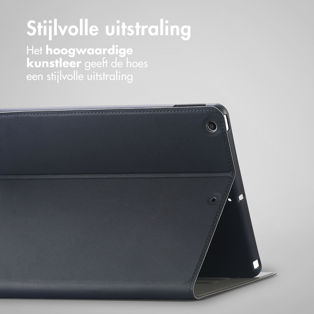 Accezz Classic Tablet Case Apple iPad 9 (2021) 10.2 inch / iPad 8 (2020) 10.2 inch / iPad 7 (2019) 10.2 inch - Zwart