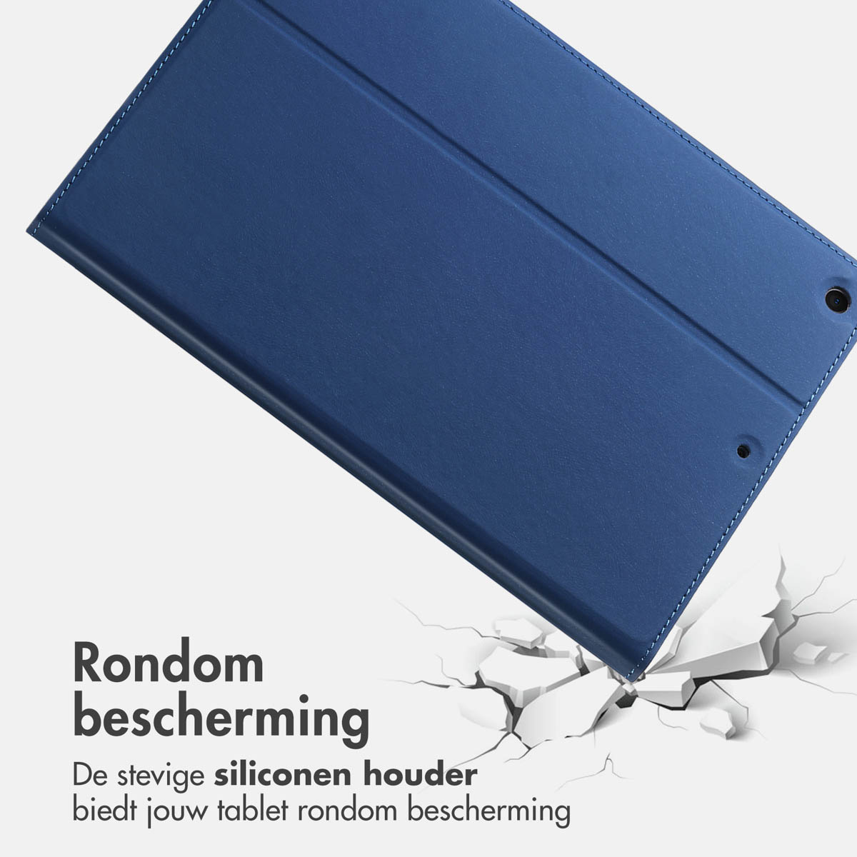 Accezz Classic Tablet Case Apple iPad 9 (2021) 10.2 inch / iPad 8 (2020) 10.2 inch / iPad 7 (2019) 10.2 inch - Donkerblauw