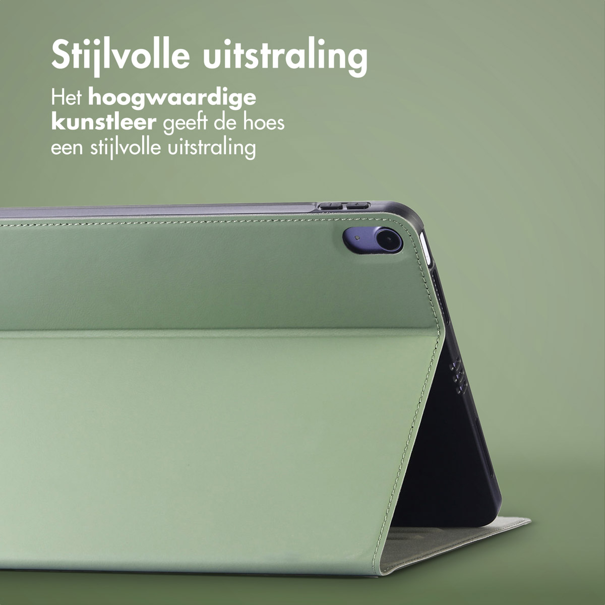 Accezz Classic Tablet Case Apple iPad Air 11 inch (2025) M3 / (2024) M2 / Air 5 (2022) / Air 4 (2020) - Groen