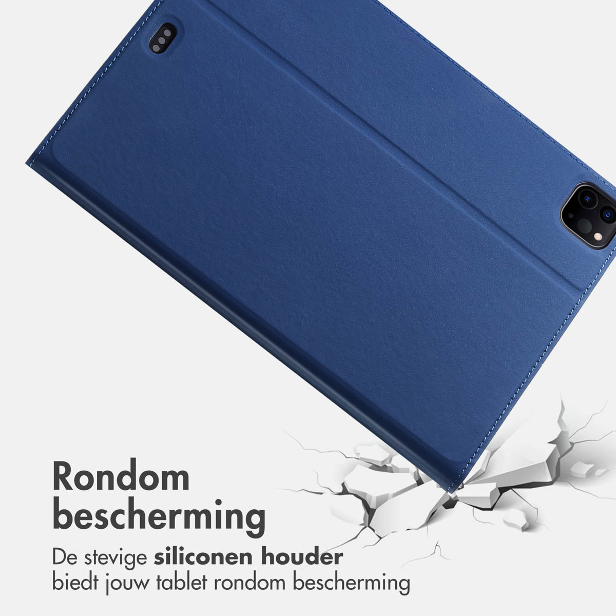 Accezz Classic Tablet Case Apple iPad Pro 12.9 (2022) / Pro 12.9 (2021) / Pro 12.9 (2020) - Donkerblauw