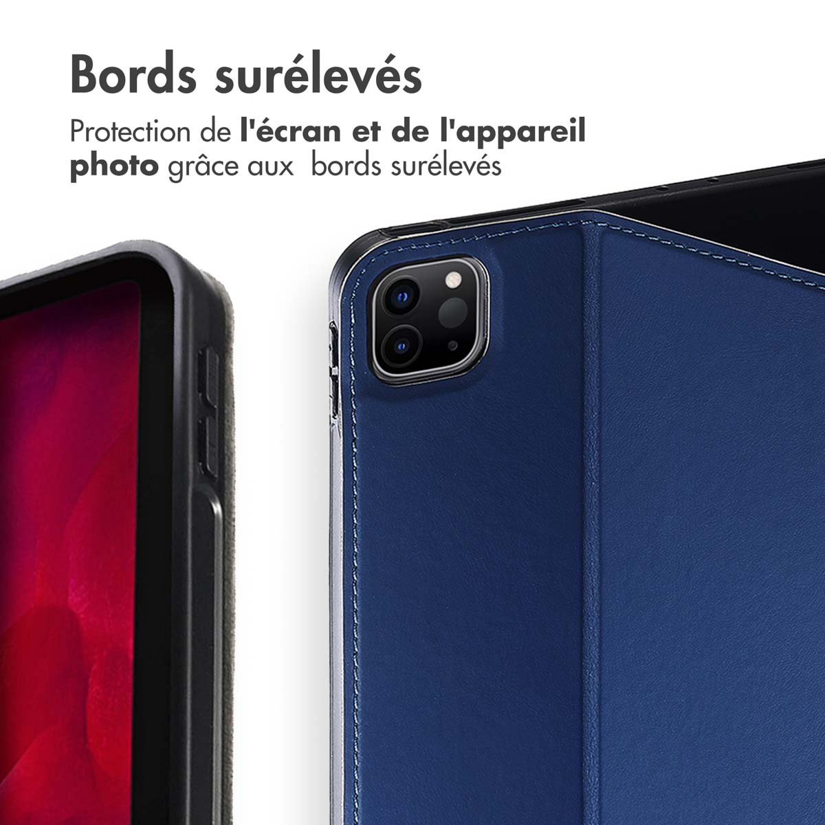 Accezz Classic Tablet Case Apple iPad Pro 12.9 (2022) / Pro 12.9 (2021) / Pro 12.9 (2020) - Donkerblauw