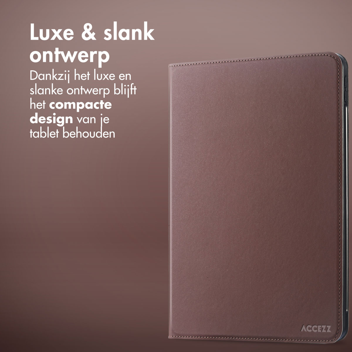 Accezz Classic Tablet Case Apple iPad Pro 12.9 (2022) / Pro 12.9 (2021) / Pro 12.9 (2020) - Bruin