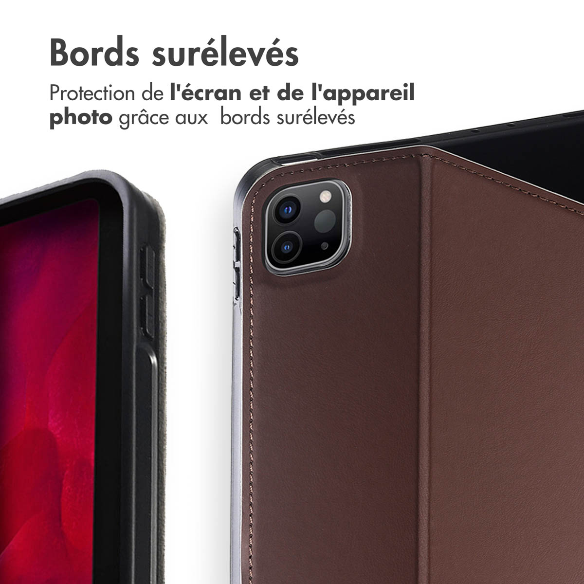 Accezz Classic Tablet Case Apple iPad Pro 12.9 (2022) / Pro 12.9 (2021) / Pro 12.9 (2020) - Bruin