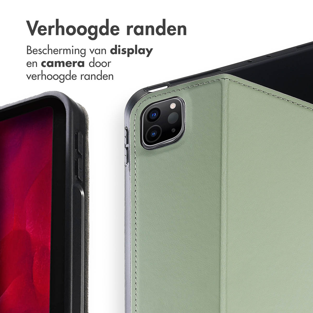 Accezz Classic Tablet Case Apple iPad Pro 12.9 (2022) / Pro 12.9 (2021) / Pro 12.9 (2020) - Groen