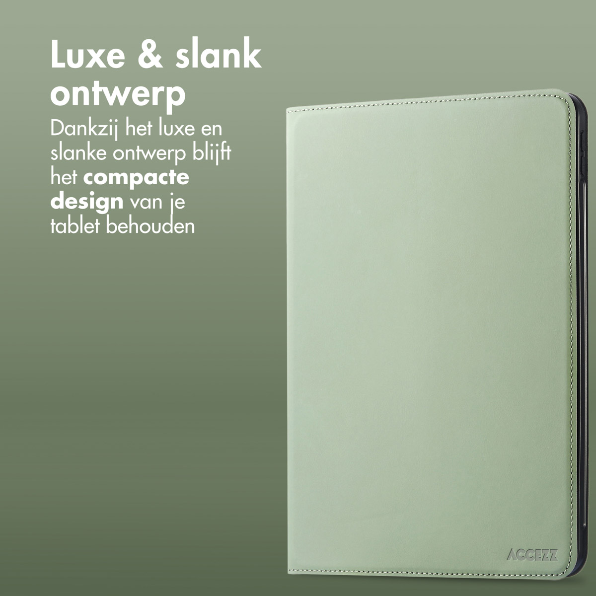 Accezz Classic Tablet Case Apple iPad Pro 12.9 (2022) / Pro 12.9 (2021) / Pro 12.9 (2020) - Groen