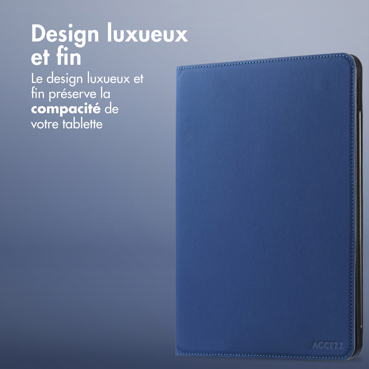 Accezz Classic Tablet Case Apple iPad 6 (2018) 9.7 inch / iPad 5 (2017) 9.7 inch / Air 2 (2014)/Air 1 (2013) - Donkerblauw