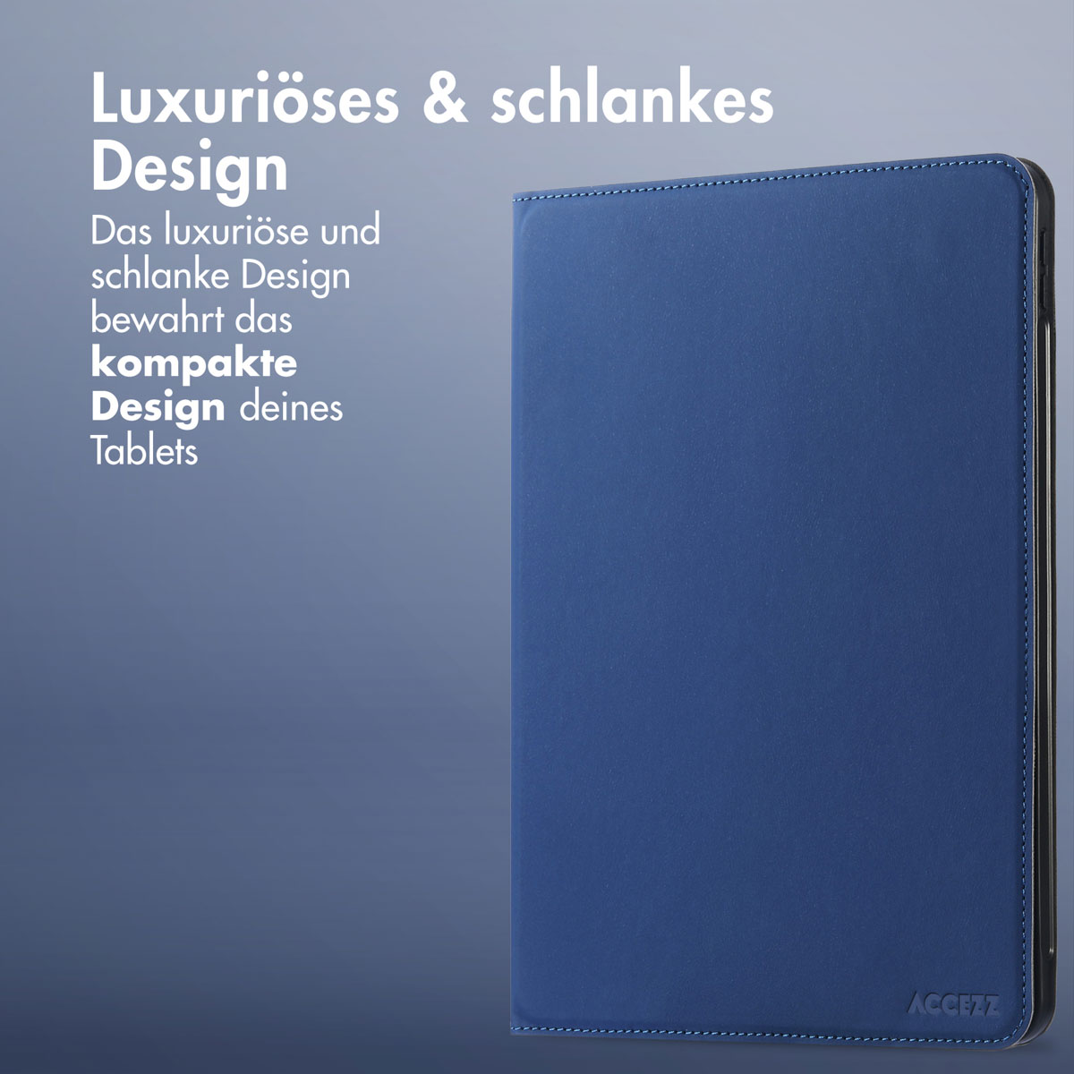 Accezz Classic Tablet Case Apple iPad 6 (2018) 9.7 inch / iPad 5 (2017) 9.7 inch / Air 2 (2014)/Air 1 (2013) - Donkerblauw