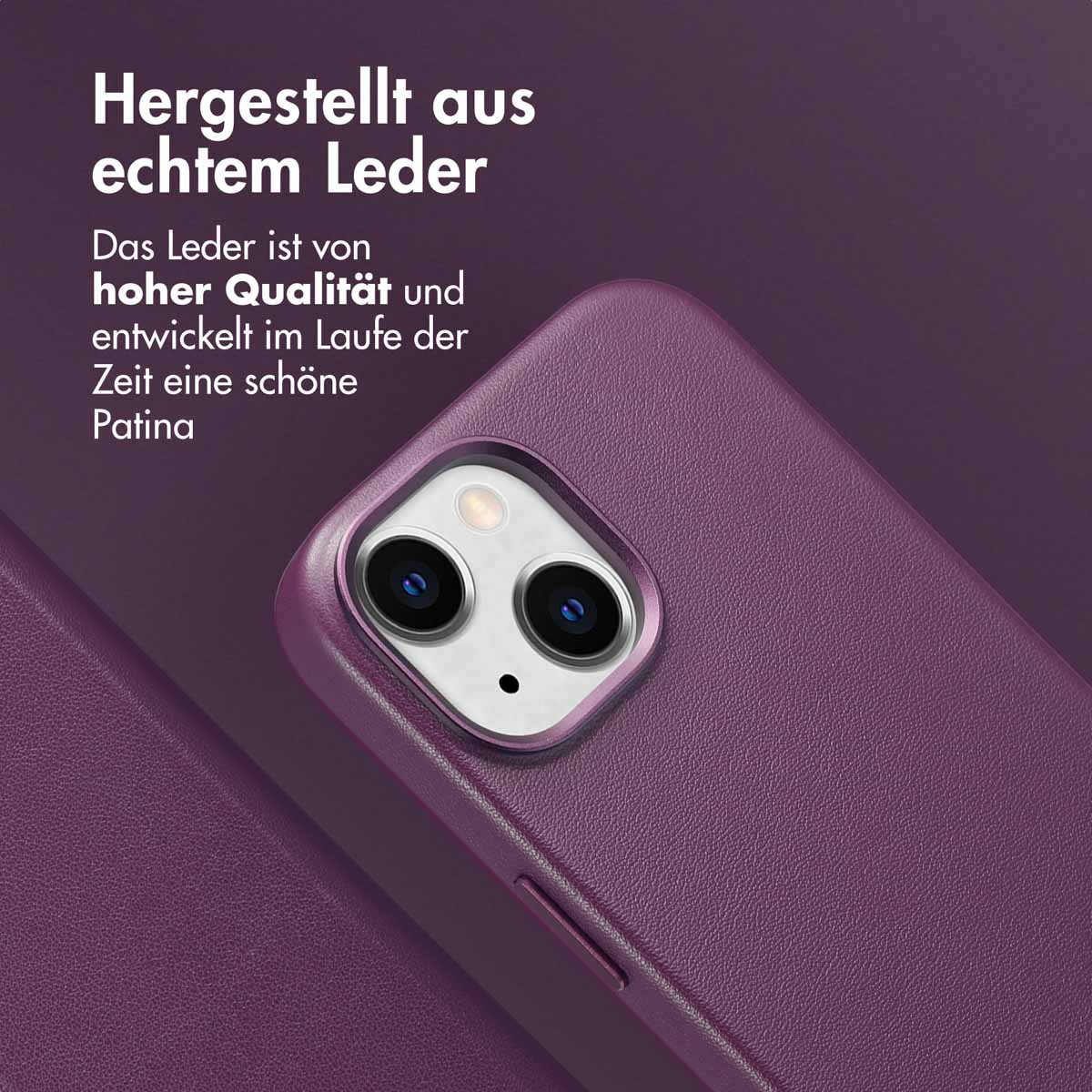 Accezz Leather Bookcase 2-in-1 met MagSafe Apple iPhone 15 - Heath Purple