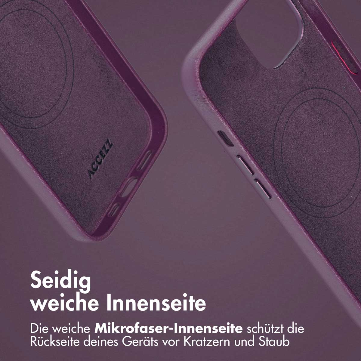 Accezz Leather Bookcase 2-in-1 met MagSafe Apple iPhone 14 - Heath Purple