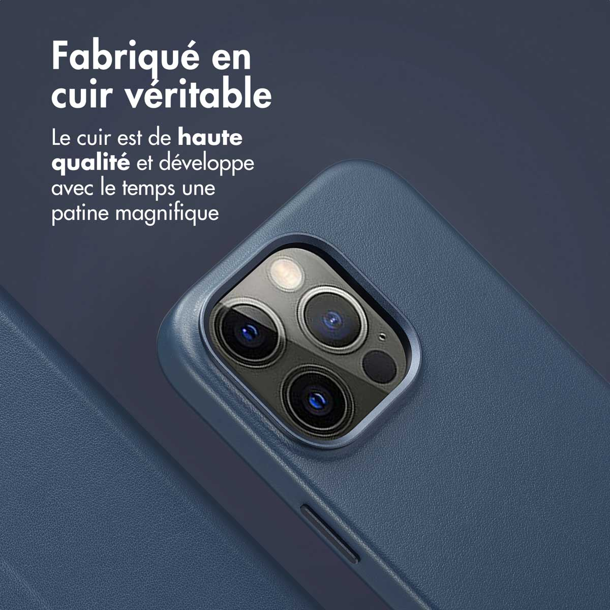 Accezz Leather Bookcase 2-in-1 met MagSafe Apple iPhone 14 Pro - Nightfall Blue