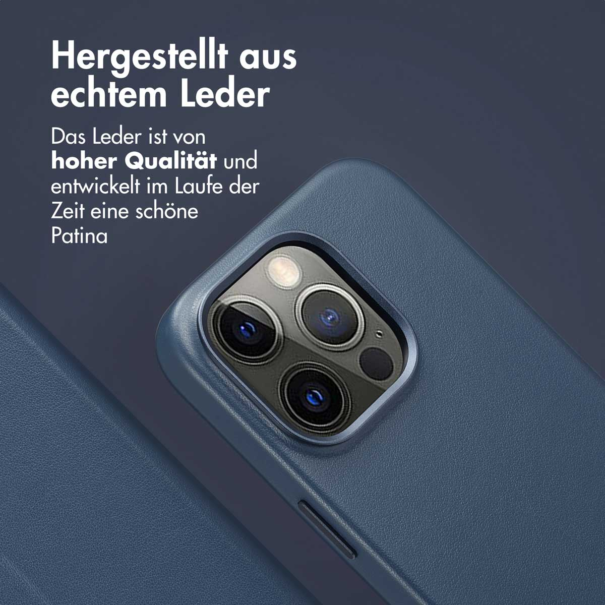 Accezz Leather Bookcase 2-in-1 met MagSafe Apple iPhone 14 Pro - Nightfall Blue