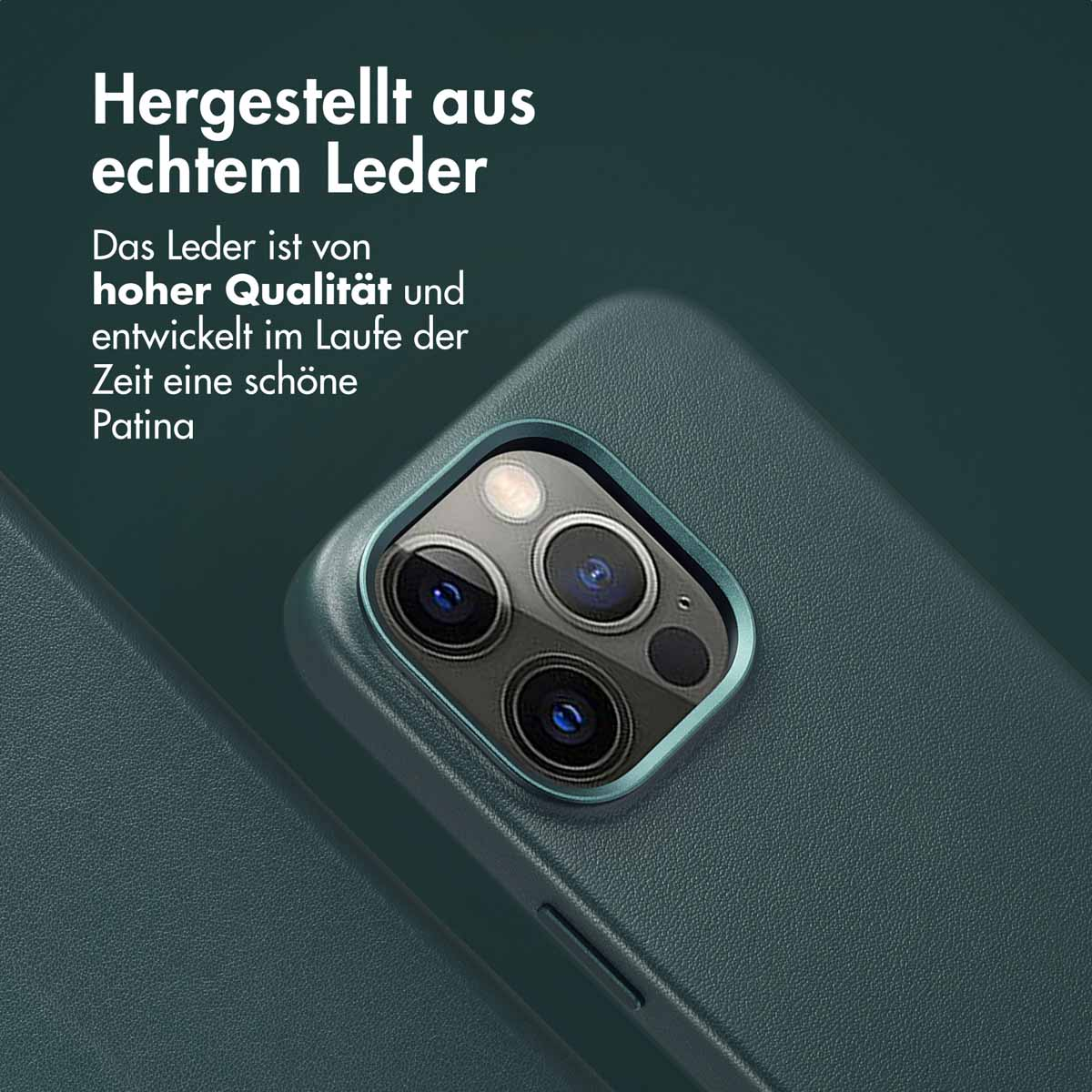 Accezz Leather Bookcase 2-in-1 met MagSafe Apple iPhone 14 Pro - Cedar Green