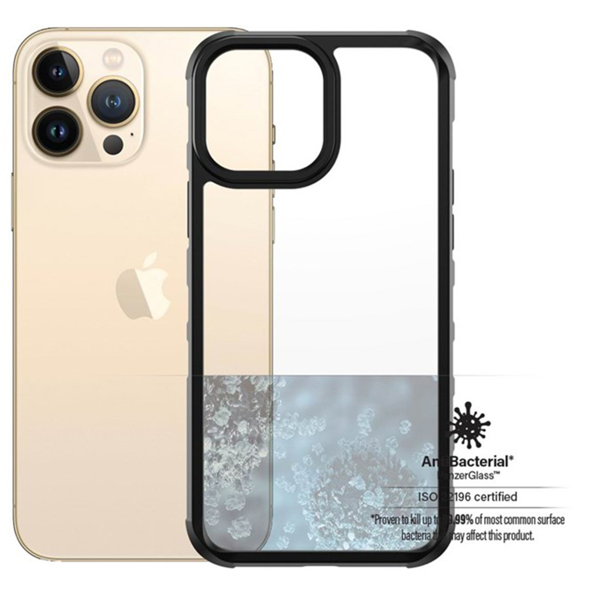 PanzerGlass SilverBullet ClearCase Apple iPhone 13 Pro Max - Zwart
