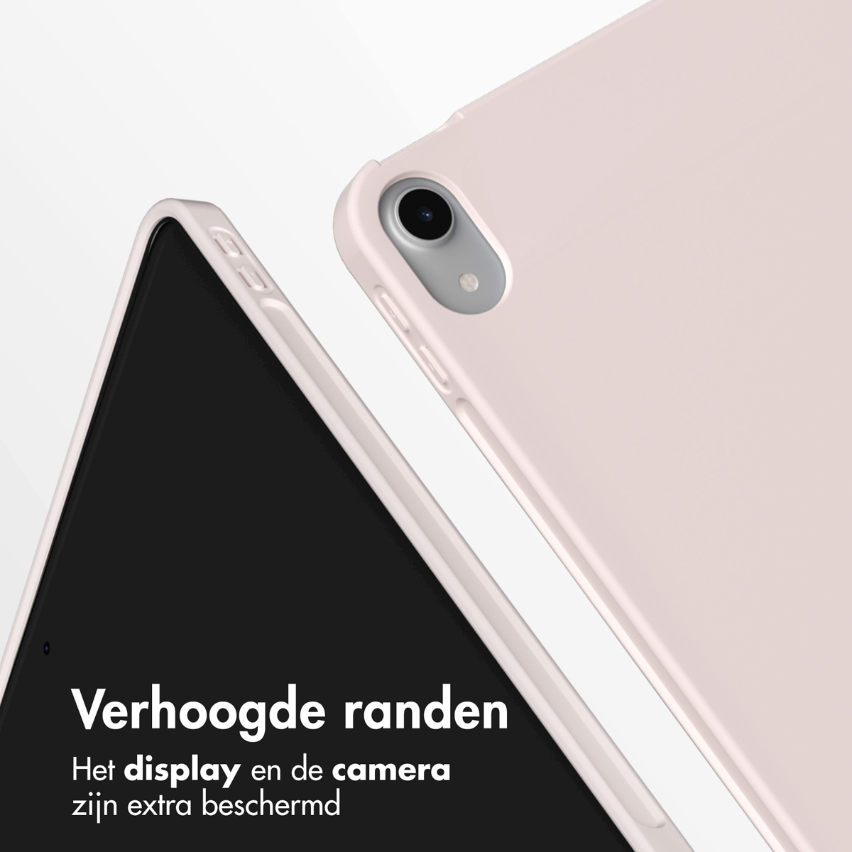 Accezz Smart Silicone Bookcase Apple iPad Air 11 inch (2025) M3 / (2024) M2 / Air 5 (2022) / Air 4 (2020) - Roze