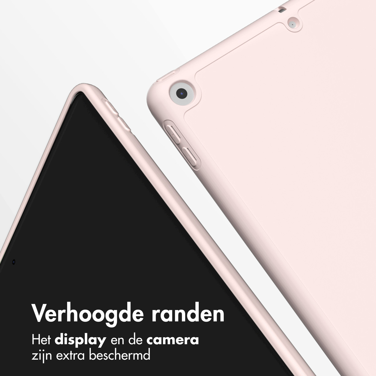 Accezz Smart Silicone Bookcase Apple iPad 6 (2018) 9.7 inch / iPad 5 (2017) 9.7 inch - Roze