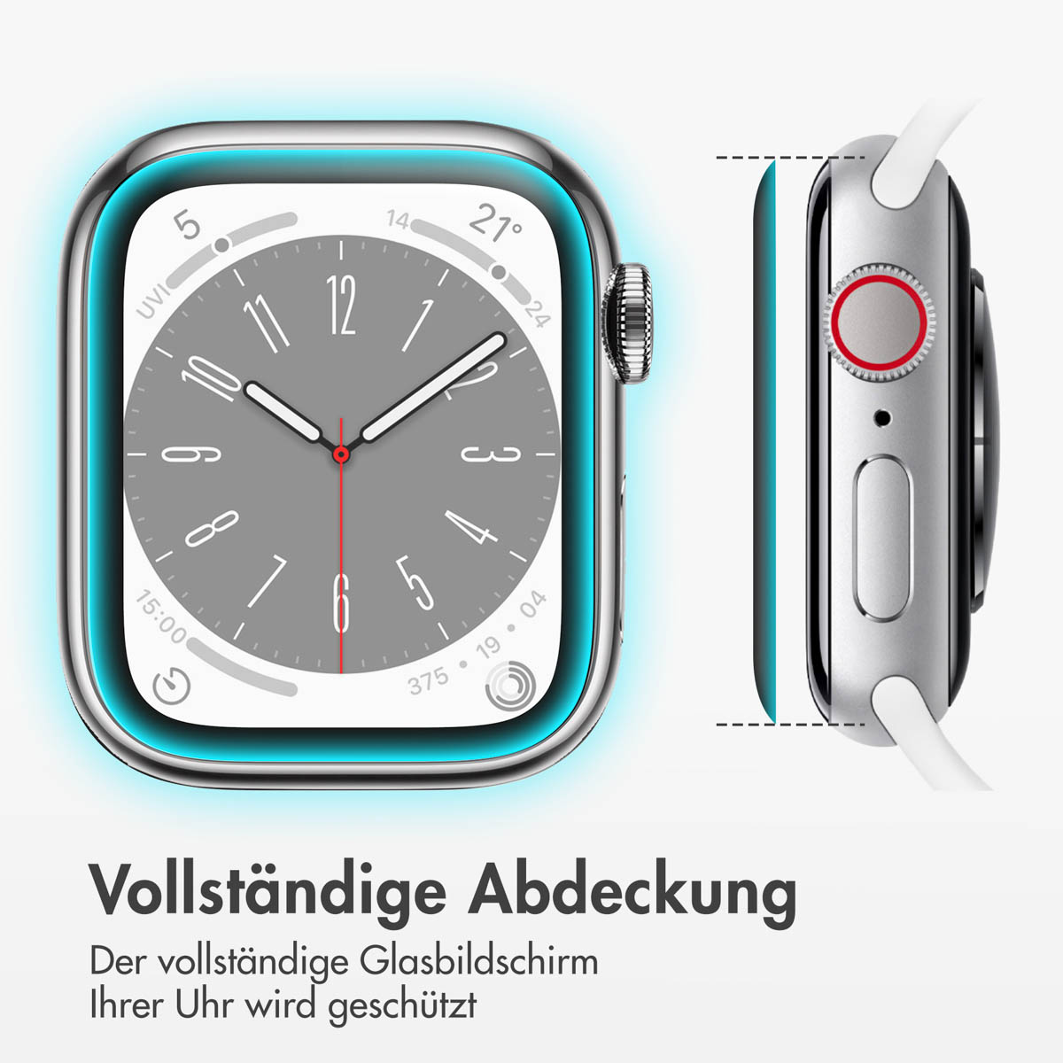 Accezz 2x Screenprotector met applicator Apple Watch Series 1-3 - 38 mm