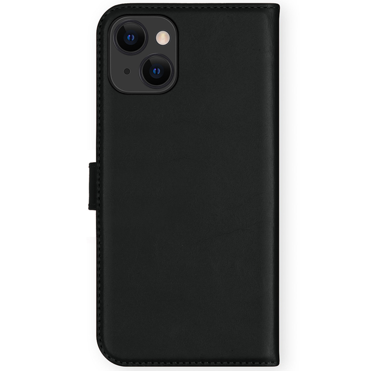 Selencia Echt Lederen Bookcase Apple iPhone 13 Mini - Zwart