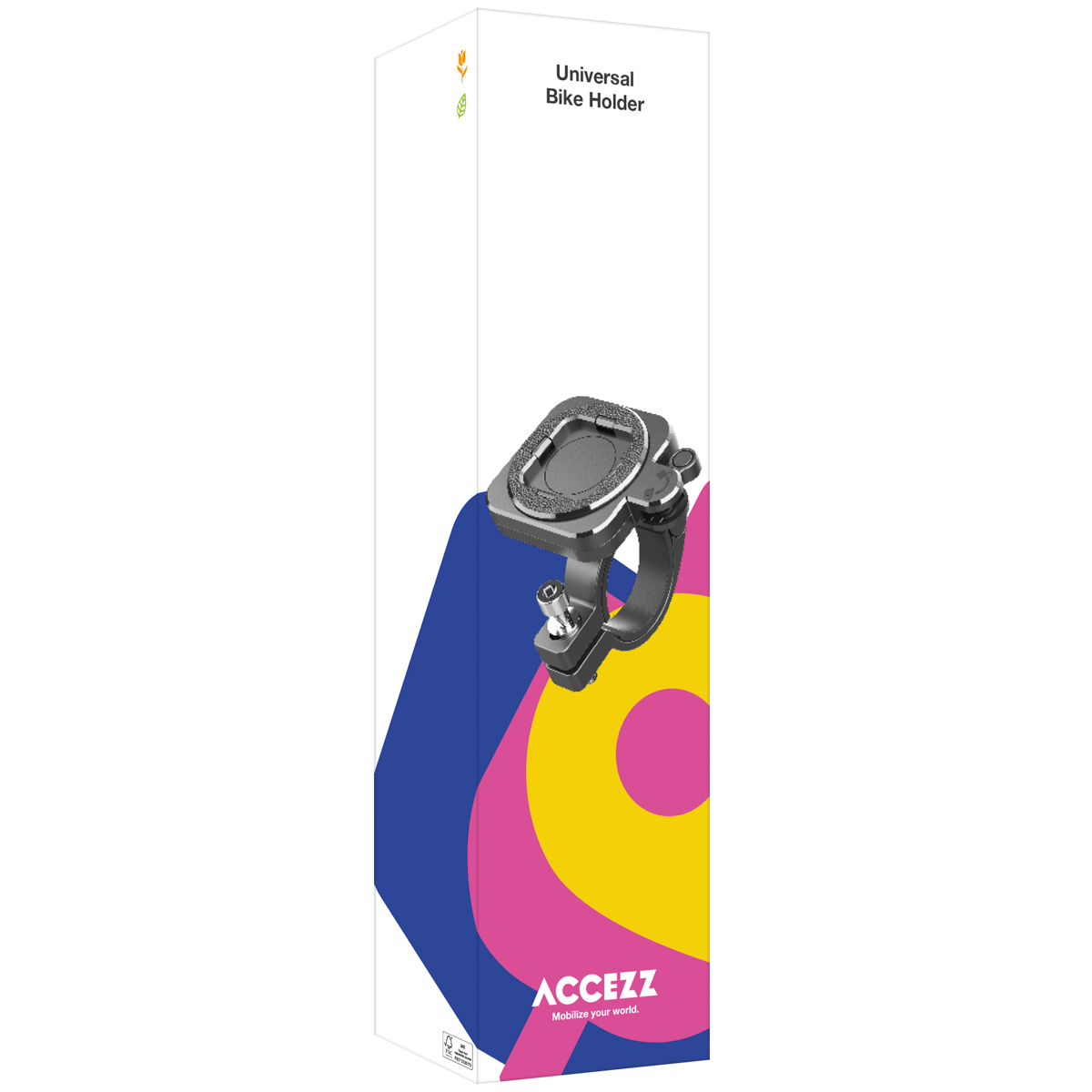 Accezz EasyLock telefoonhouder fiets - inclusief hoesje Apple iPhone 13 - Aluminium - 360 graden draaibaar - Zwart