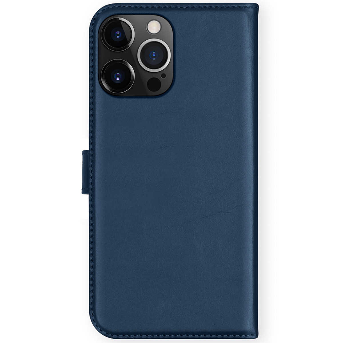 Selencia Echt Lederen Bookcase Apple iPhone 13 Pro - Blauw