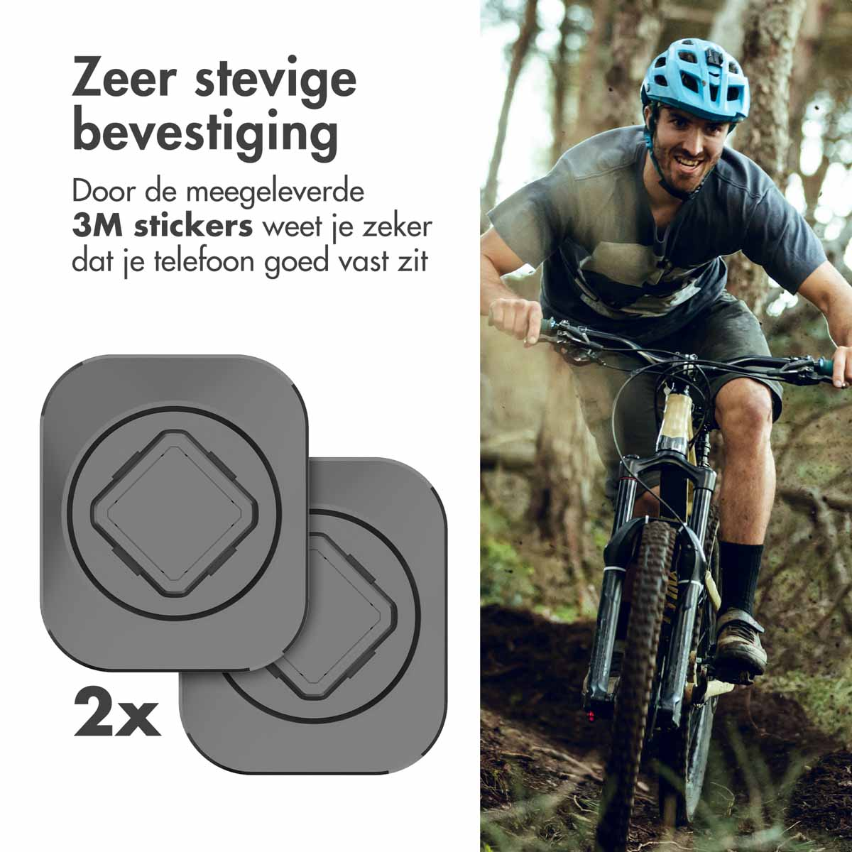 Accezz EasyLock telefoonhouder fiets - inclusief hoesje Apple iPhone 15 Pro - Aluminium - 360 graden draaibaar - Zwart