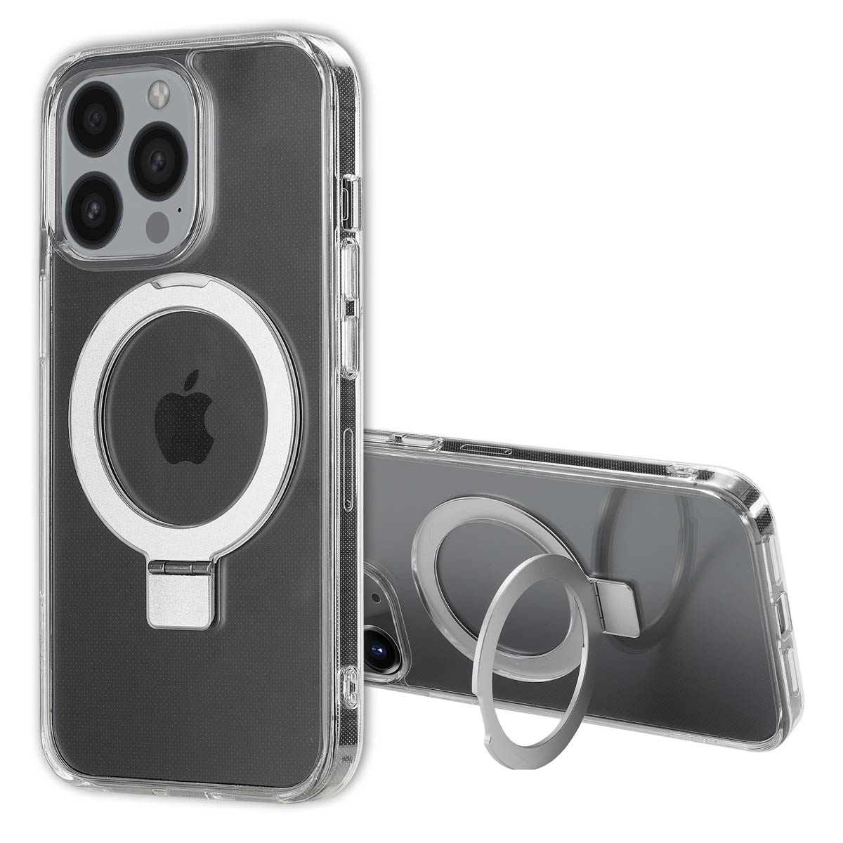 Accezz Ring Stand Backcover met MagSafe Apple iPhone 13 Pro Max - Transparant