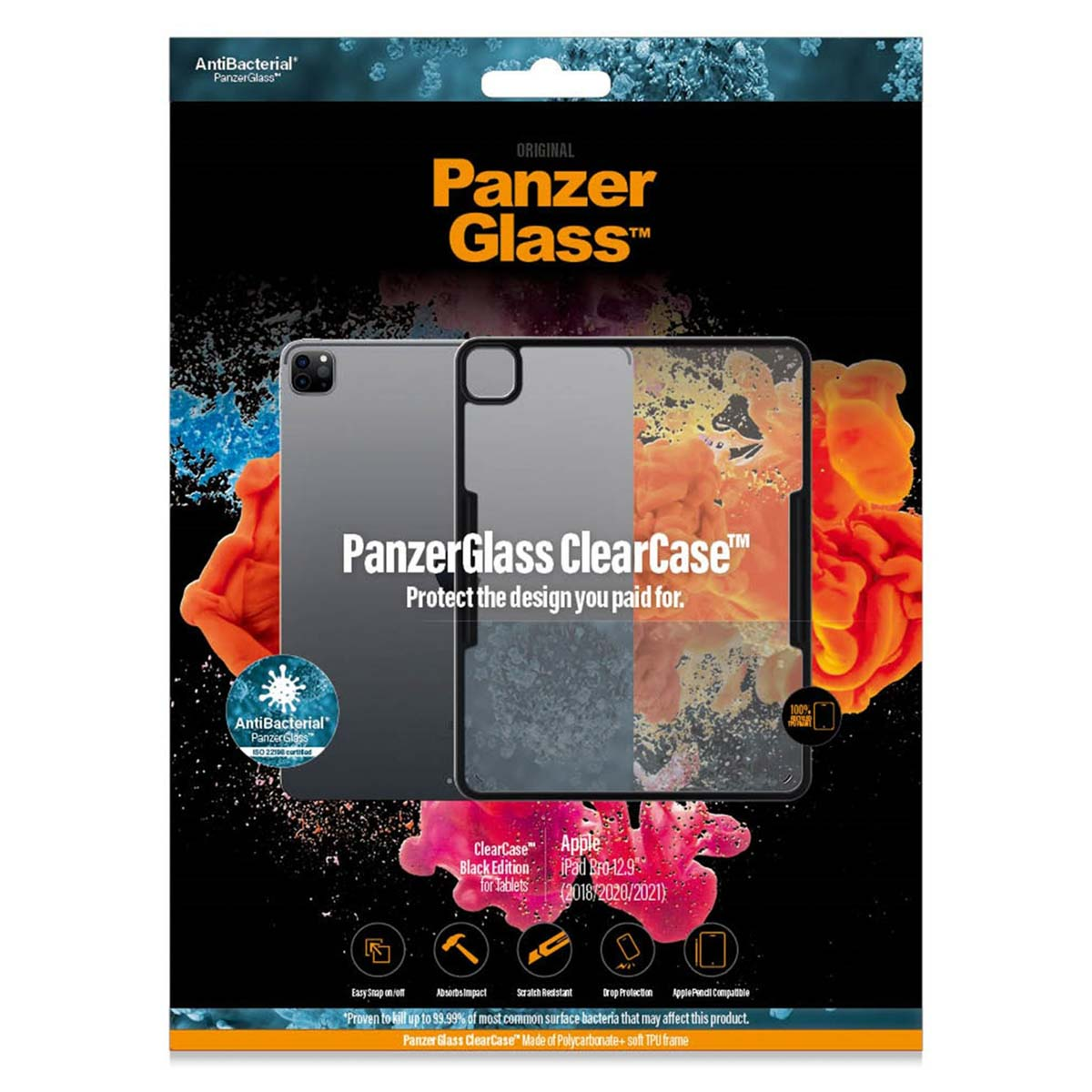 PanzerGlass ClearCase Apple iPad Pro 12.9 (2018/2020/2021/2022) - Transparant