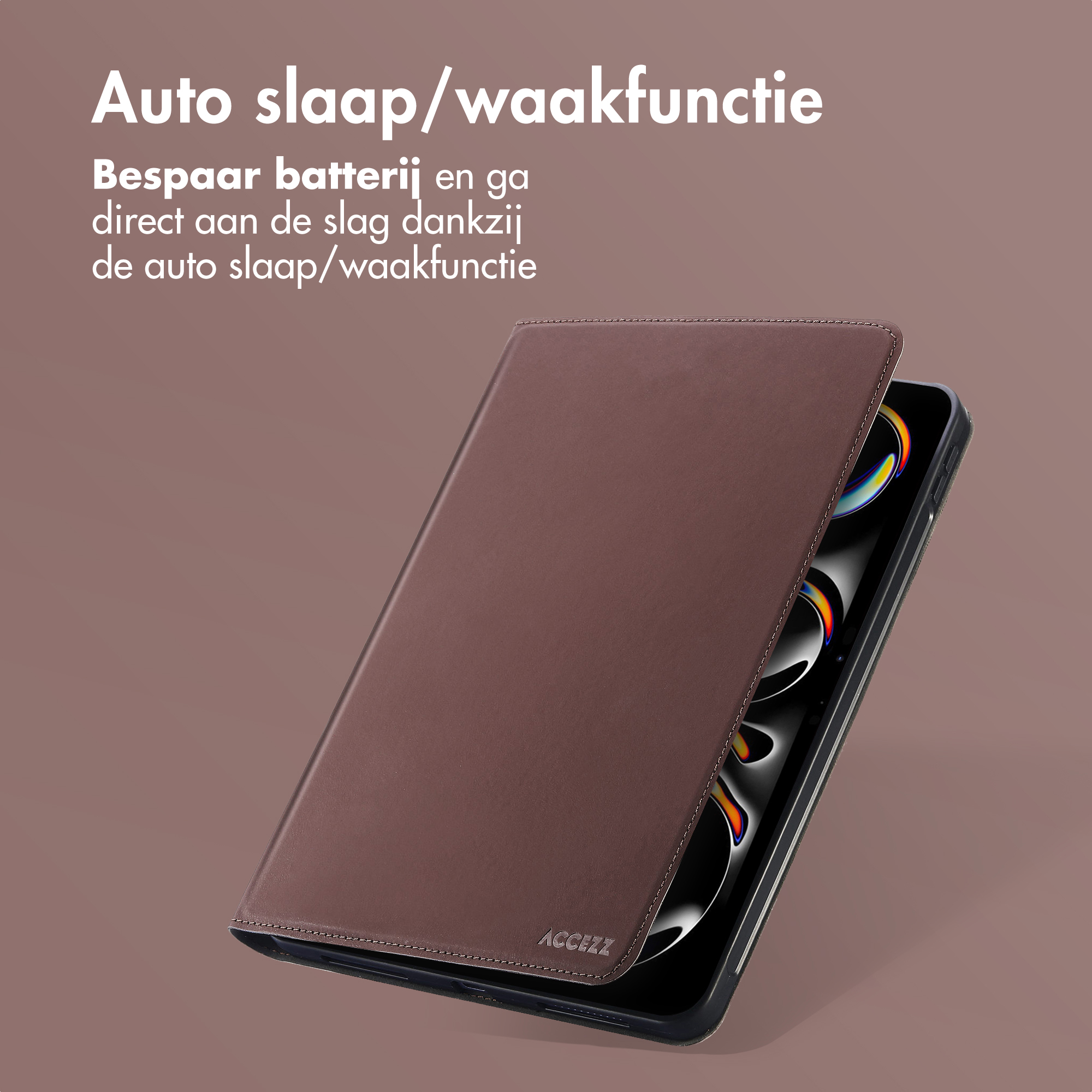 Accezz Classic Tablet Case Apple iPad Pro 13 (2024) M4 - Bruin