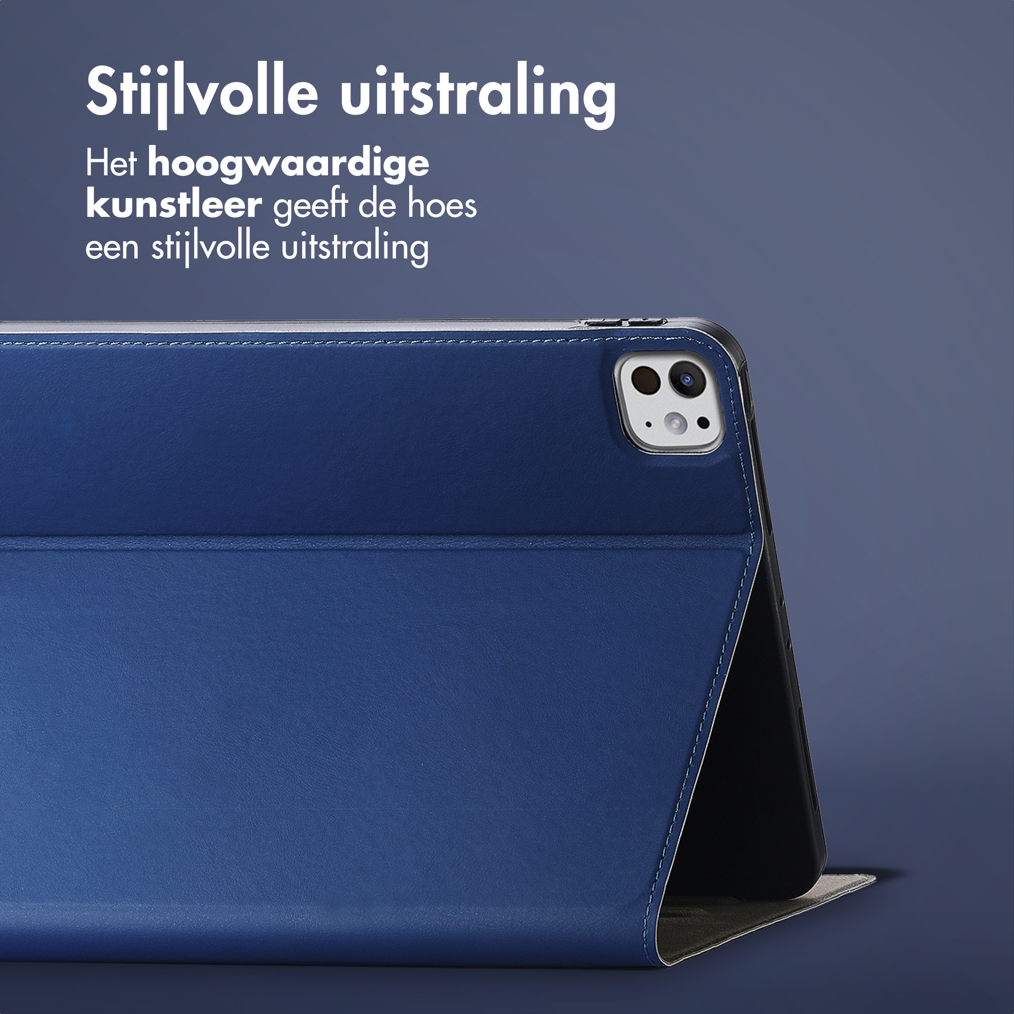 Accezz Classic Tablet Case Apple iPad Pro 13 (2024) M4 - Donkerblauw
