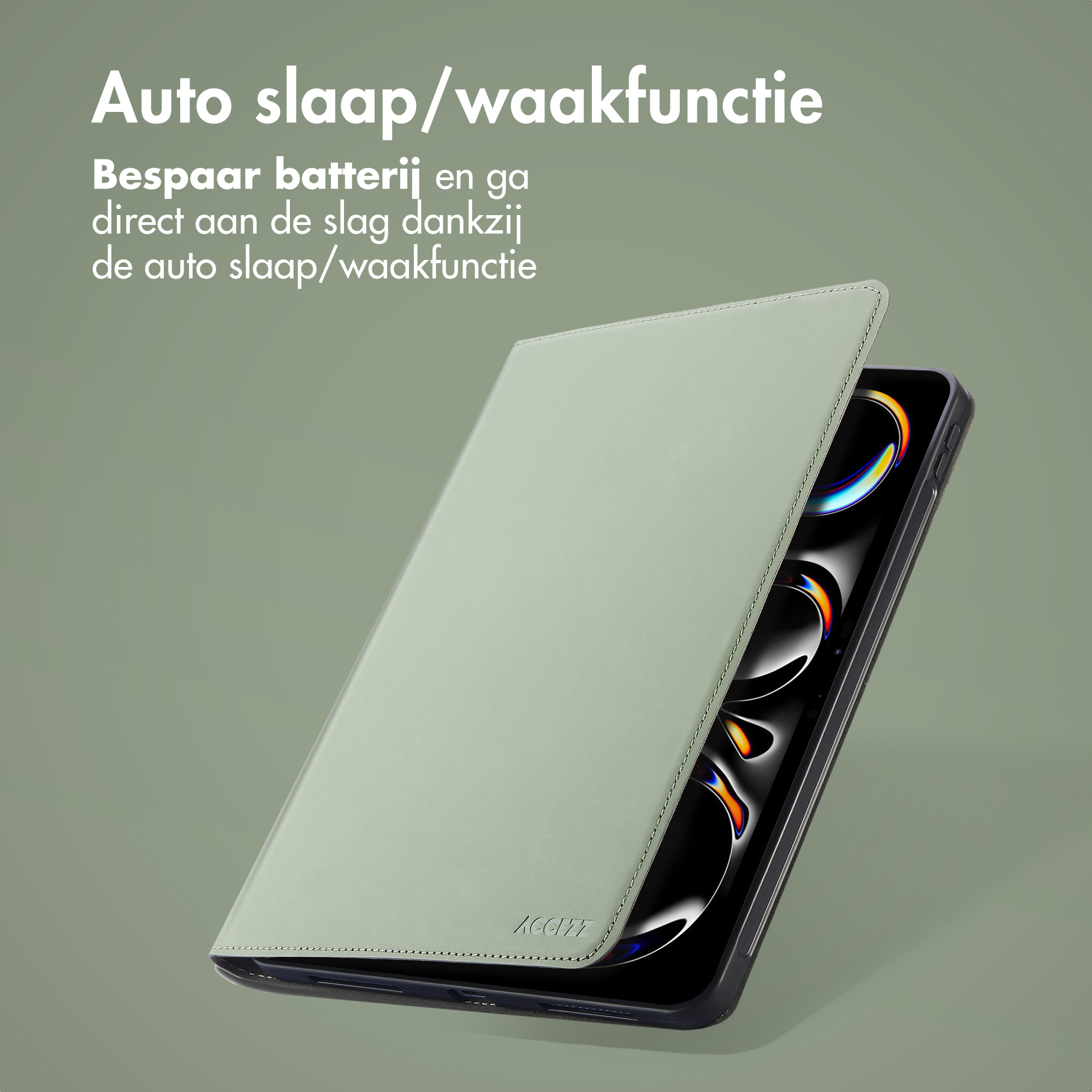 Accezz Classic Tablet Case Apple iPad Pro 11 (2024) M4 - Groen