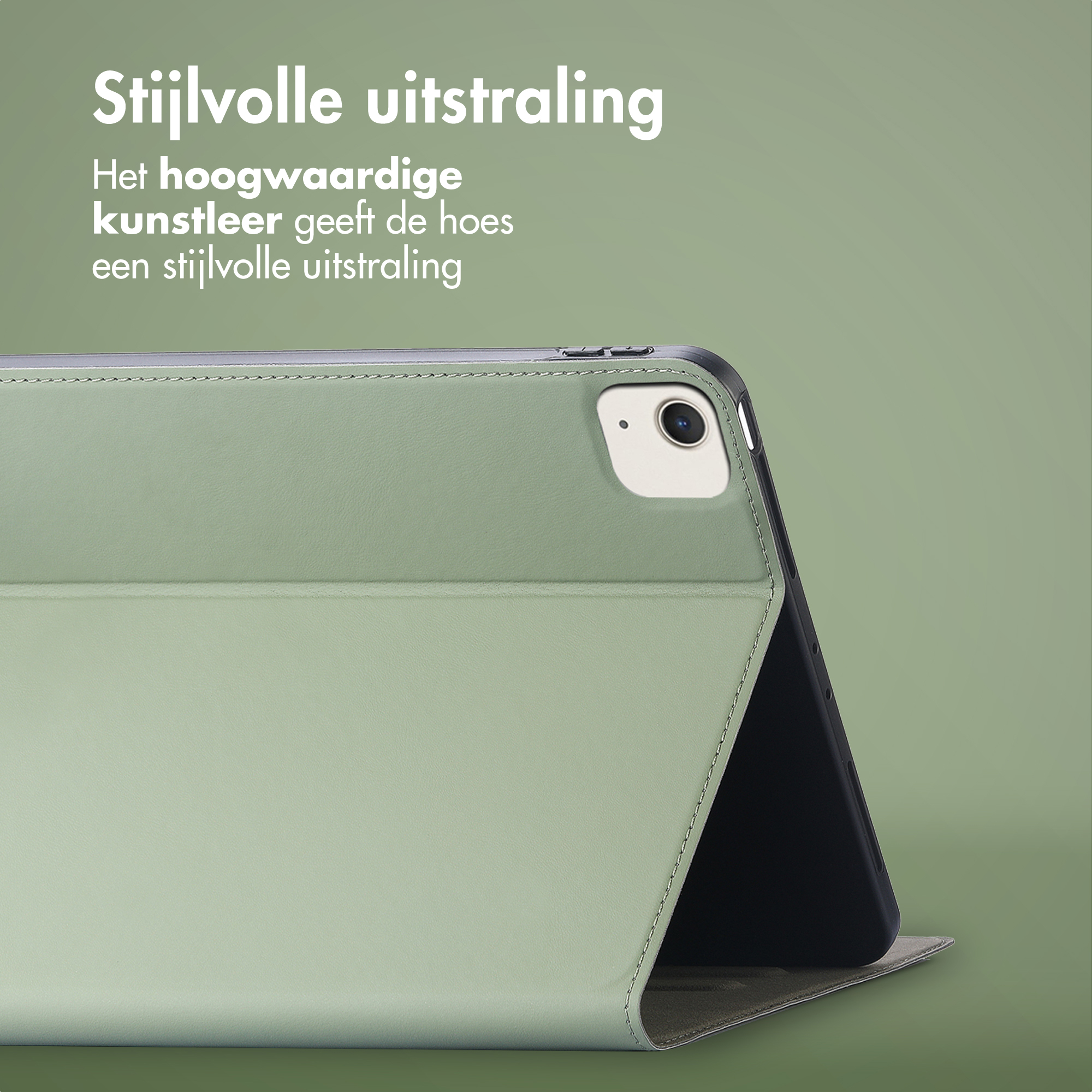 Accezz Classic Tablet Case Apple iPad Air 13 inch (2025) M3 / (2024) M2 - Groen