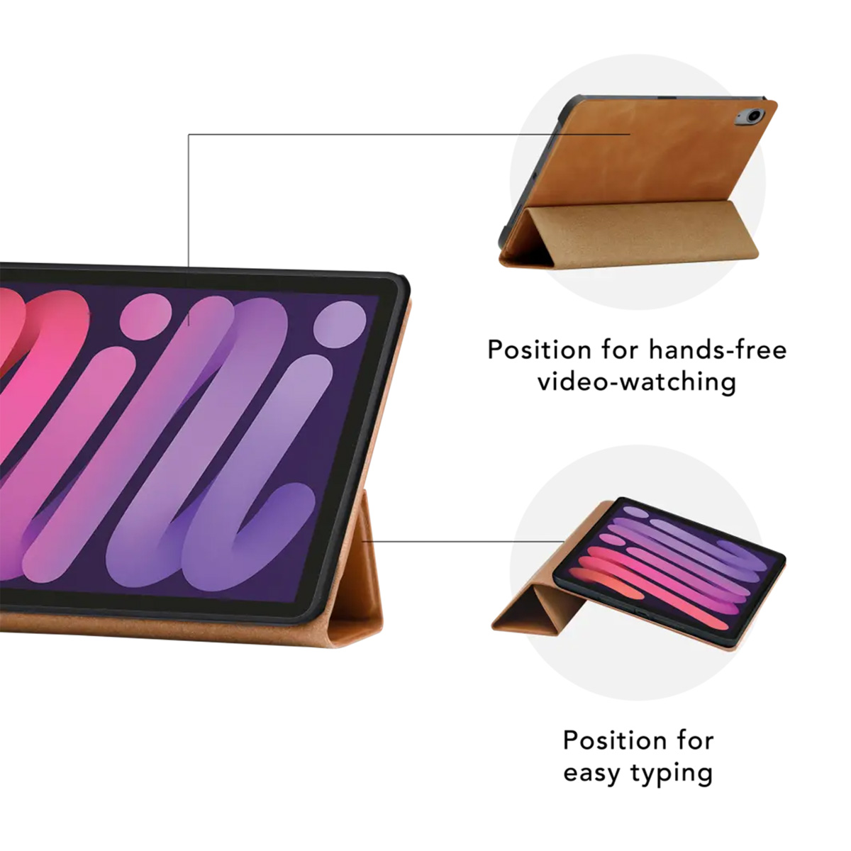 dbramante1928 Risskov Case Apple iPad Air 11 inch (2025) M3 / (2024) M2 / Air 5 (2022) / Air 4 (2020) - Bruin