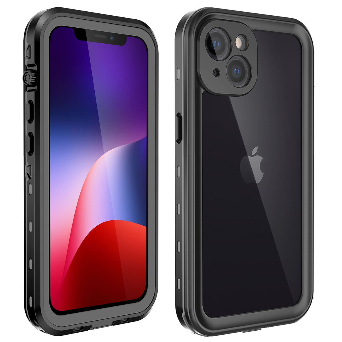 Redpepper Dot Plus Waterproof Backcover Apple iPhone 13 - Zwart