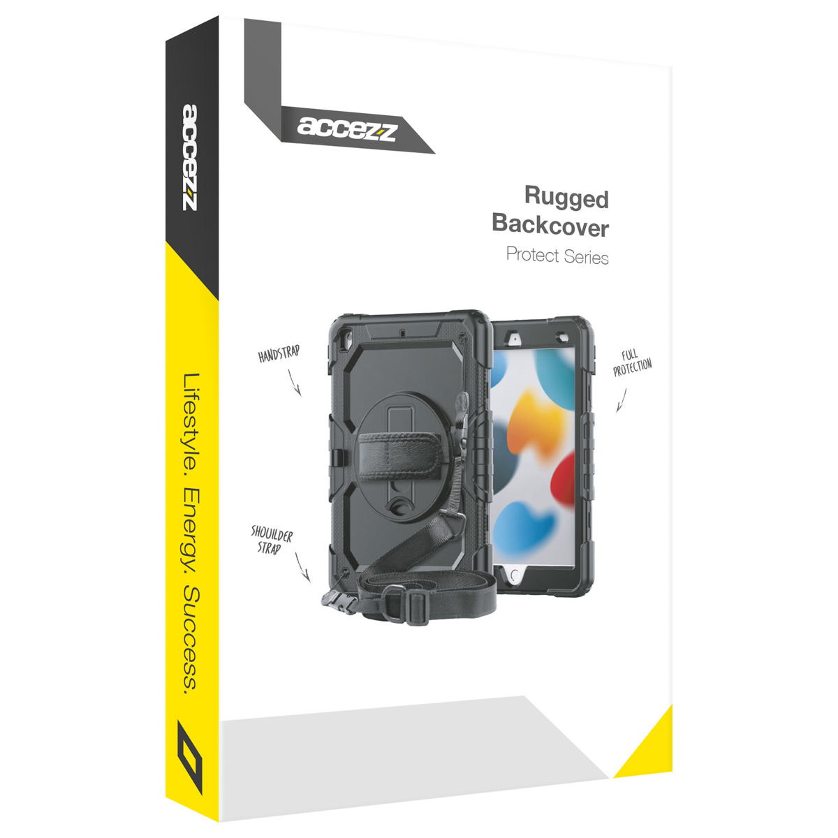 Accezz Rugged Backcover met schouderstrap Apple iPad Air 11 inch (2025) M3 / (2024) M2 - Zwart