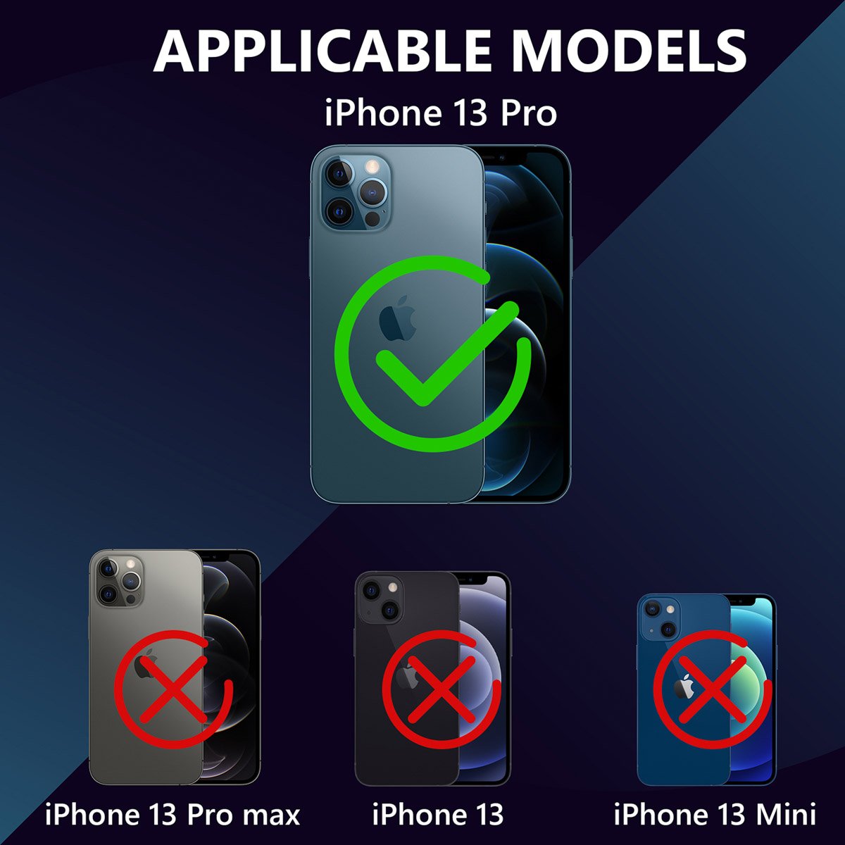 Redpepper Dot Plus Waterproof Backcover Apple iPhone 13 Pro - Zwart