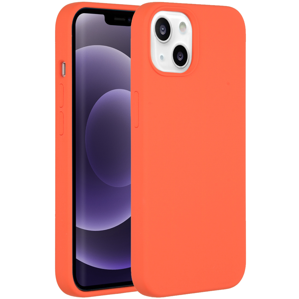 Accezz Liquid Silicone Backcover Apple iPhone 13 - Nectarine
