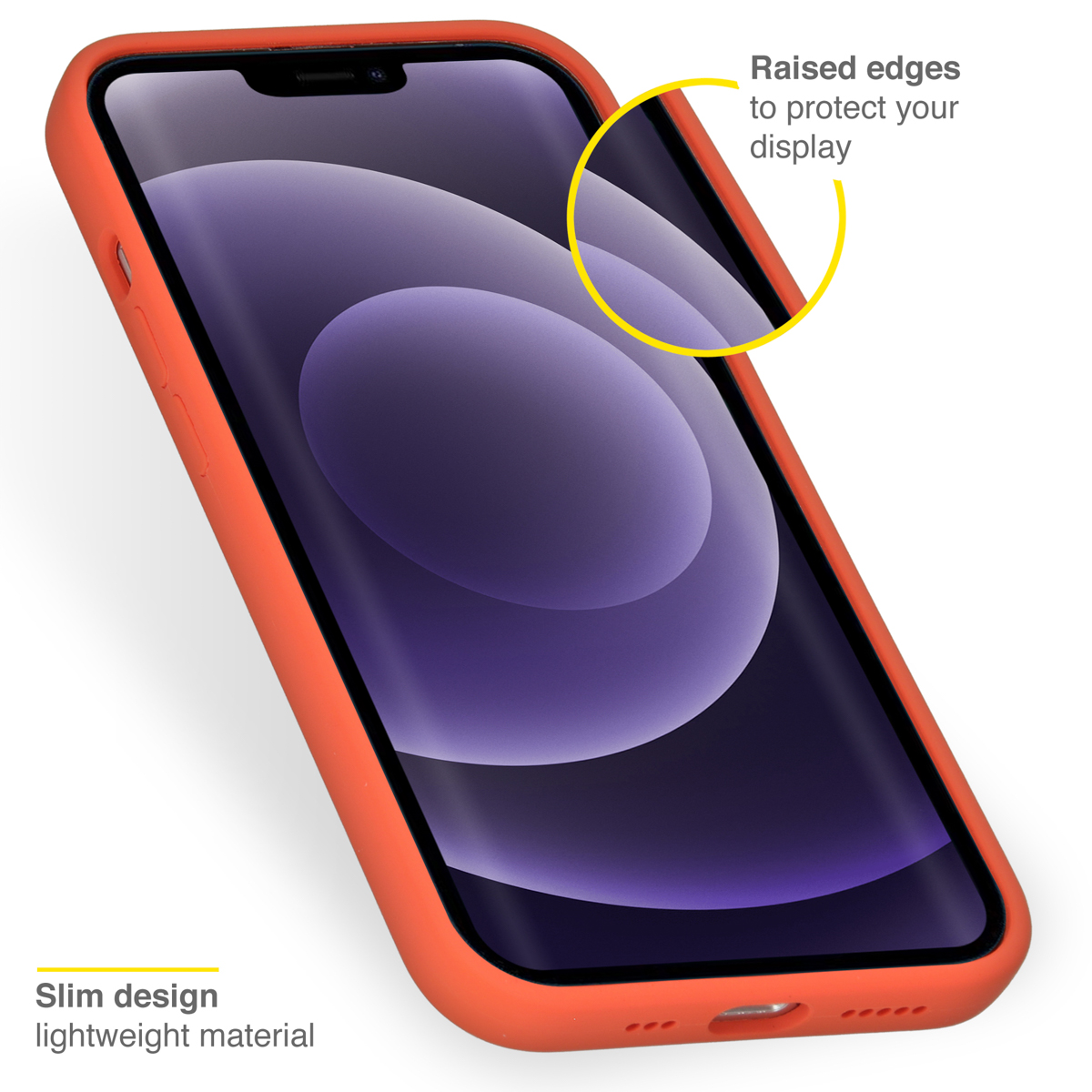 Accezz Liquid Silicone Backcover Apple iPhone 13 - Nectarine