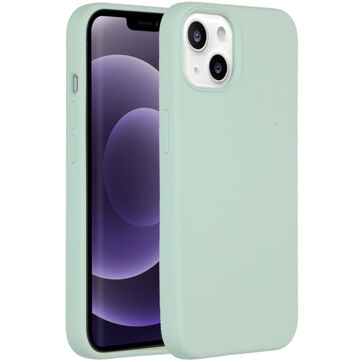 Accezz Liquid Silicone Backcover Apple iPhone 13 - Sky Blue