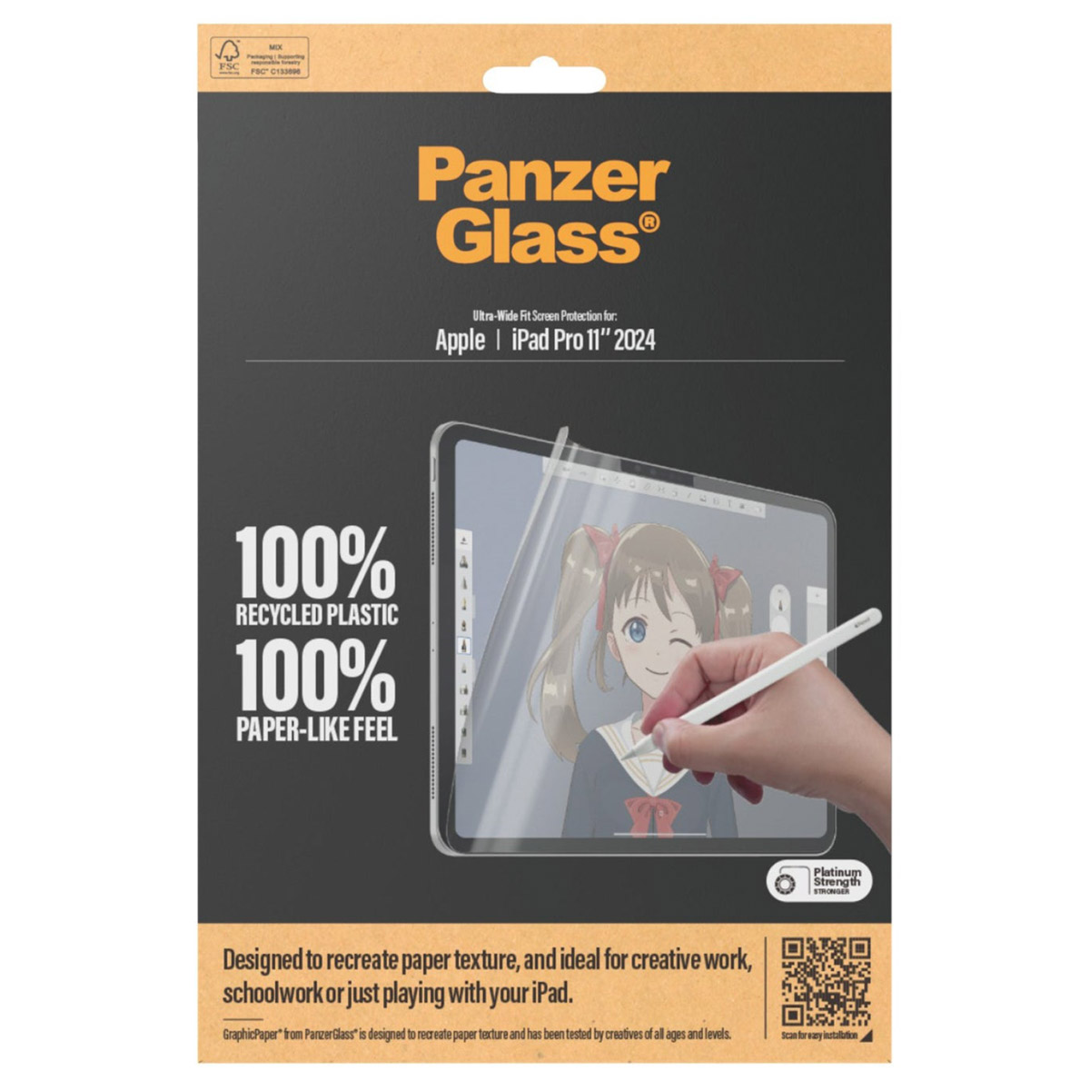 PanzerGlass GraphicPaper Ultra-Wide Fit Screenprotector Apple iPad Pro 11 (2024) M4